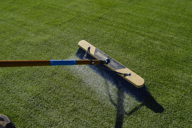 Austin artificial turf installation - infill